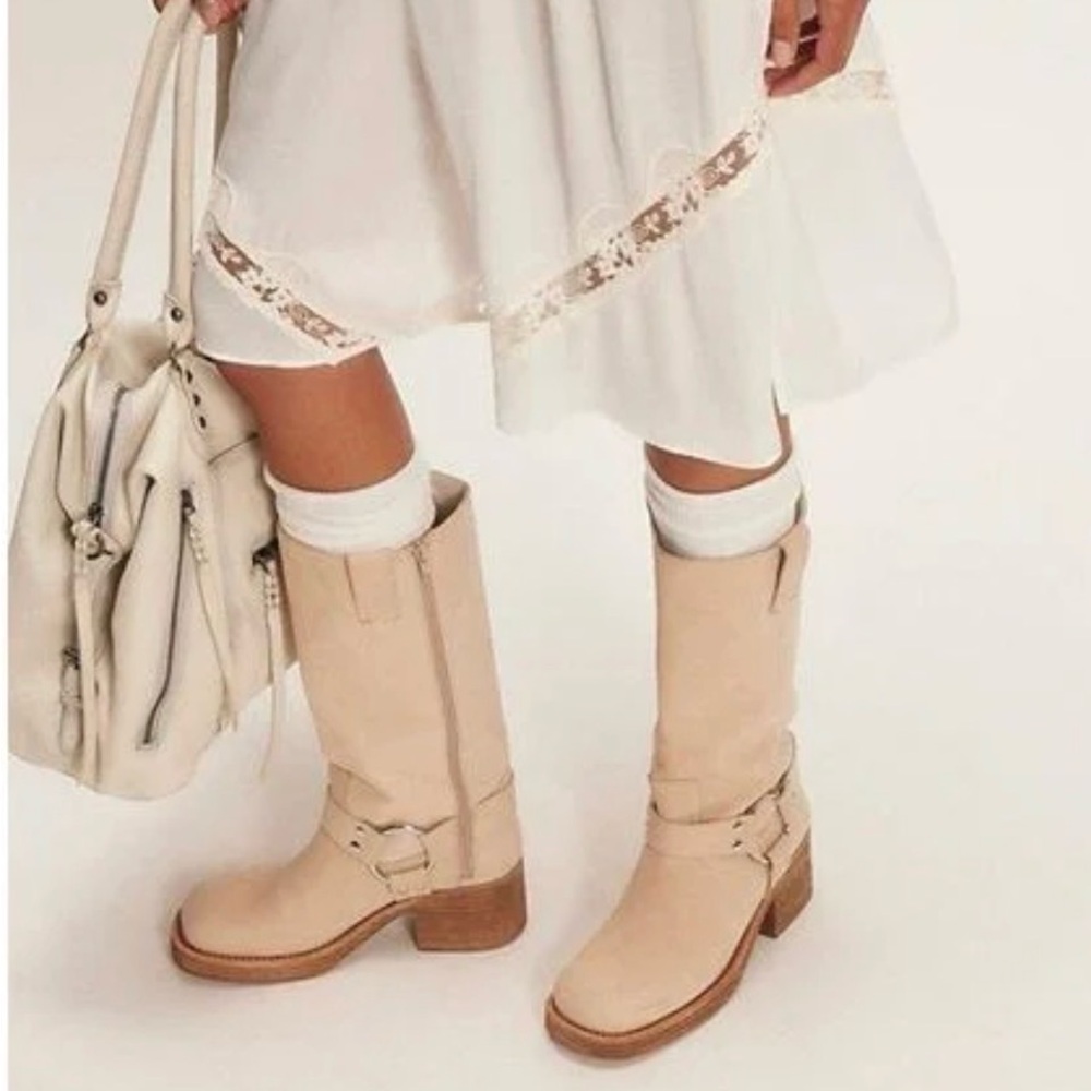 Jeffrey Campbell Kira Harness Boot Ivory